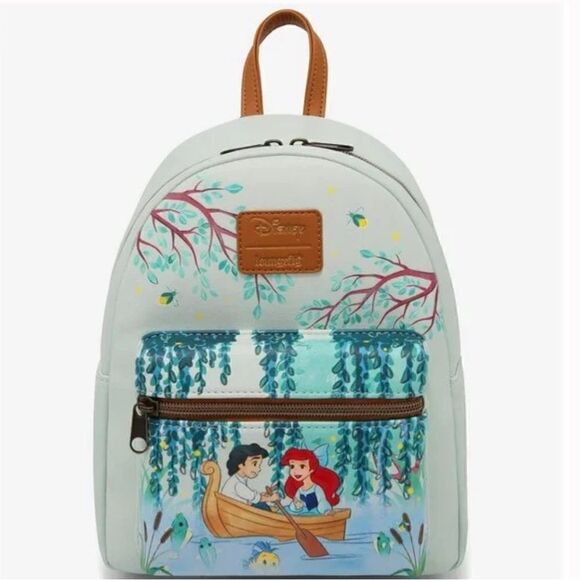 NEW Loungefly Disney Ariel and Eric The Little Mermaid Mini Backpack - Picture 1 of 5